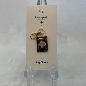 Kate Spade Gold and Black Bag Charm